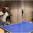 Watch: Stonebwoy shows off table tennis skills with smashing shot