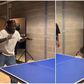 Watch: Stonebwoy shows off table tennis skills with smashing shot