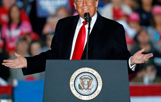 trump migrant caravan rally