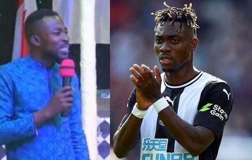 Don’t give your tithe to the poor, poor people can’t save you; Pastor uses Christian Atsu to preach
