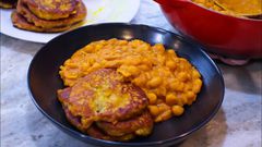 Aboboi (Bambara beans stew) with tatale
