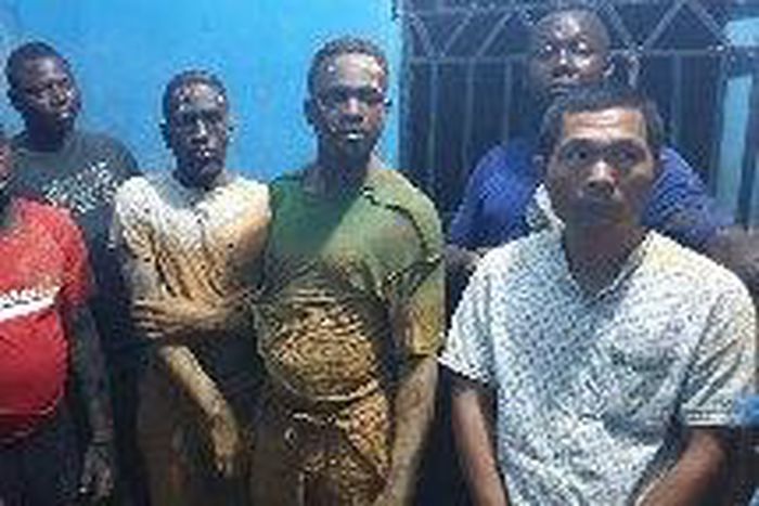 Some of the suspects arrested