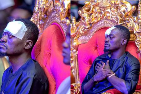 Wounded LilWin shows up at his movie premiere, speaks about his accident (VIDEO)