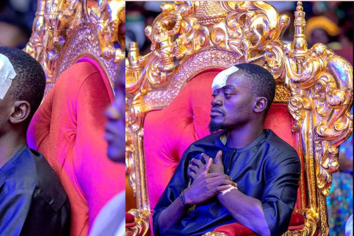 Wounded LilWin shows up at his movie premiere, speaks about his accident (VIDEO)