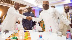 John Mahama and Dr Mahamudu Bawumia