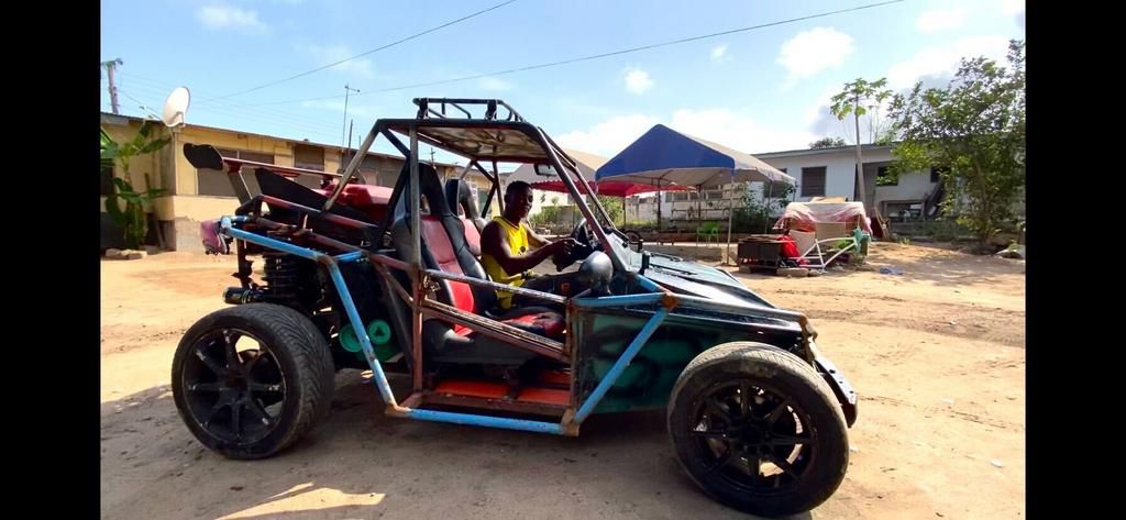How Ghanaian mechanic Emmanuel Geraldo built his own car after dropping out of school