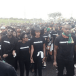 Yvonne Nelson and supporters at 2016 Dumsor Must Stop vigil