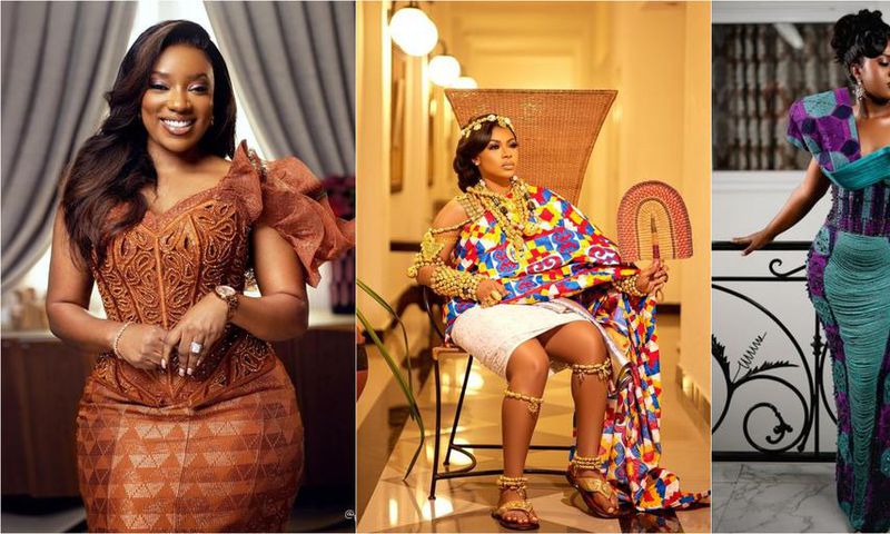 Brides in kente