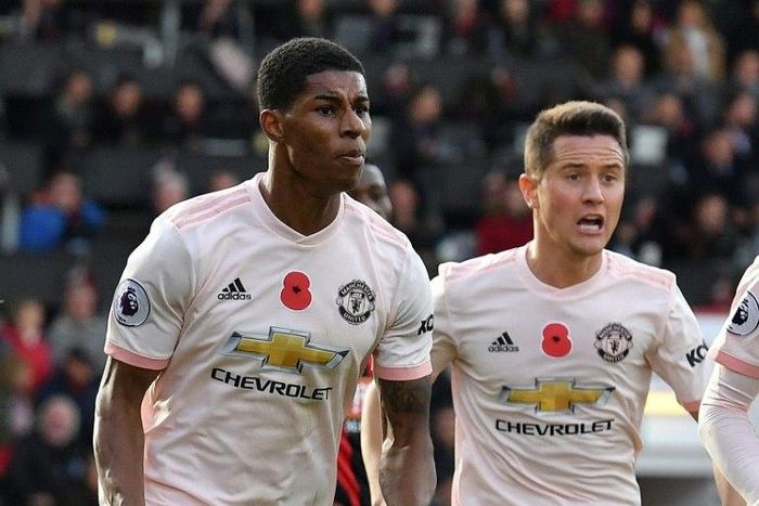 Nemanja Matic's Manchester United teammates wore a red poppy on their shirts in their 2-1 win against Bournemouth