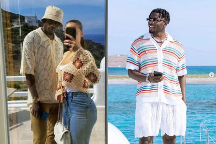 Black Stars players react as Mohammed Salisu holidays with lady in Greece