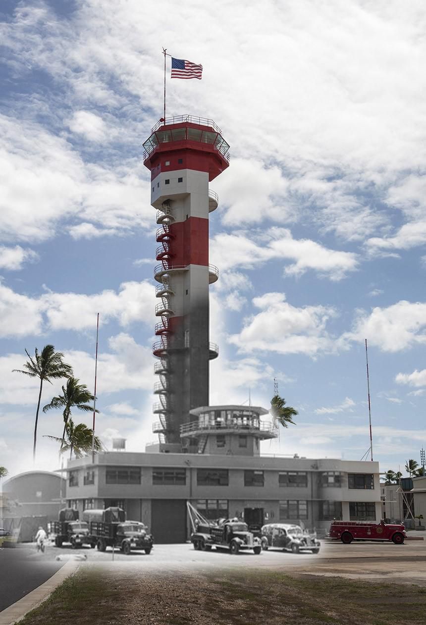 The Navy made incredible photos to show present-day Pearl Harbor compared with the day of the attack