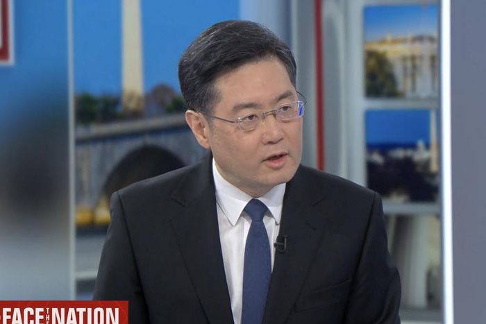 Chinese Ambassador to the U.S. Qin Gang on "Face the Nation" on Sunday, March 20, 2022.