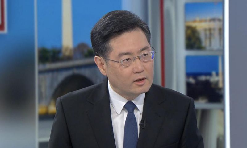 Chinese Ambassador to the U.S. Qin Gang on "Face the Nation" on Sunday, March 20, 2022.