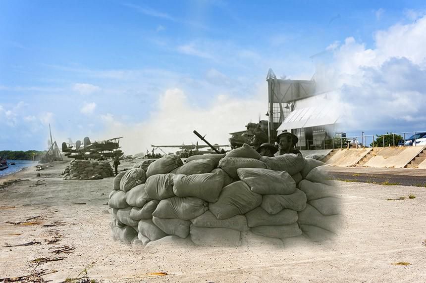 The Navy made incredible photos to show present-day Pearl Harbor compared with the day of the attack