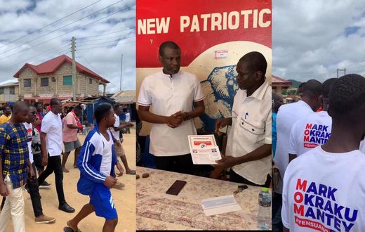 Mark Okraku Mantey picks forms to run as MP for Ayensuano  constituency (VIDEO)