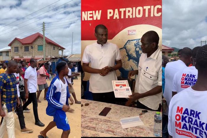 Mark Okraku Mantey picks forms to run as MP for Ayensuano  constituency (VIDEO)