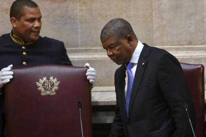 Angolan president Joao Lourenco (R) was elected last year as the country's first new leader in newly four decades