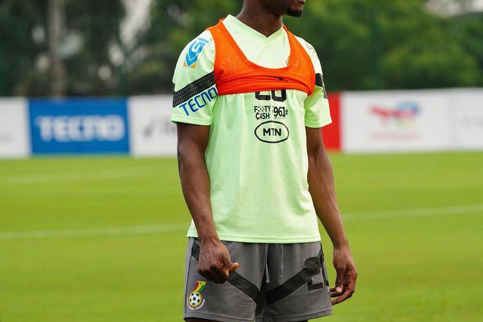 Mohammed Kudus training with the black stars on tuesday