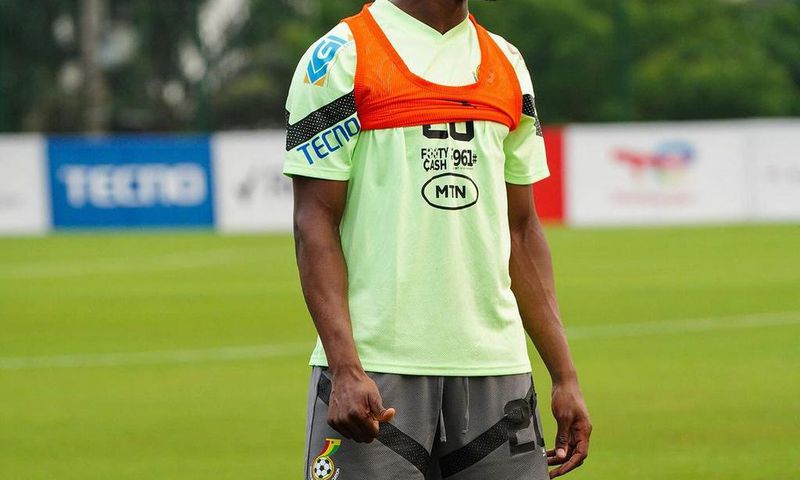 Mohammed Kudus training with the black stars on tuesday