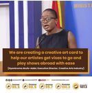 Gyankroma Akufo-Addo announces introduction of Creative Art Card to ease visa process for Ghanaian Artists