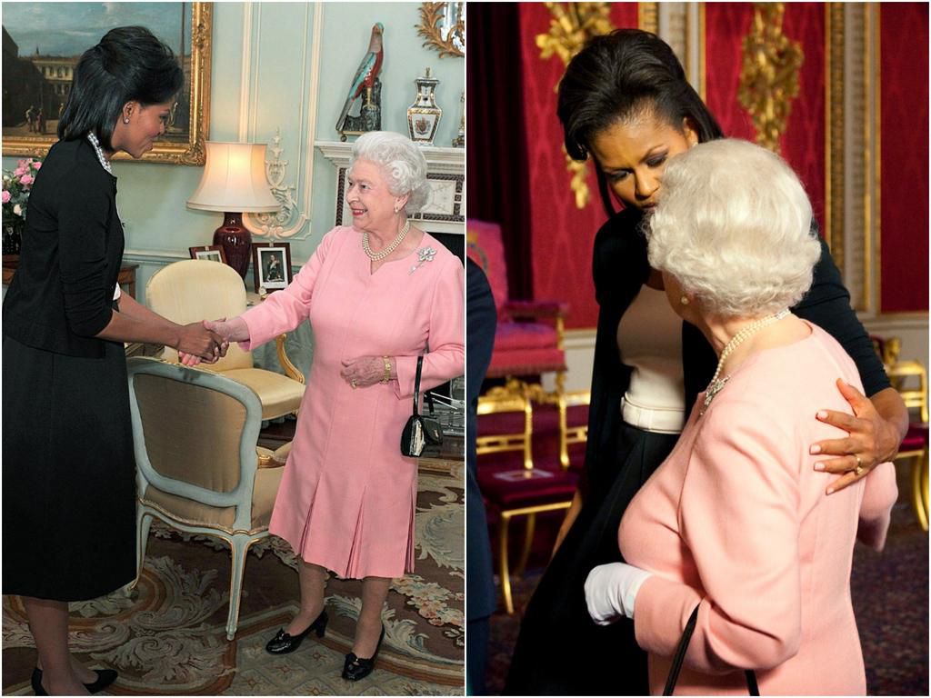 queen elizabeth michelle obama wide