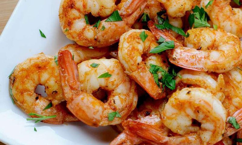 Spicy grilled shrimp