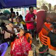Ghana Association of Barbers visits Volta to give flood victims free haircut
