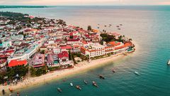 Aerial view of Tanzania