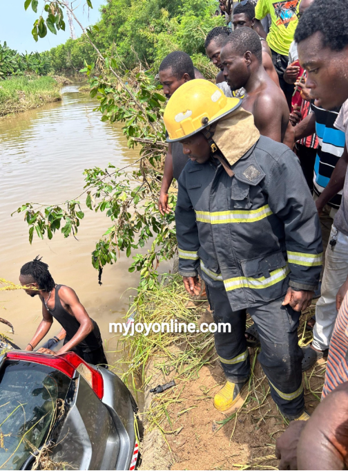 Driver found dead on Accra-Tema motorway after his car submerges in floodwaters