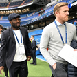Michael Essien watches former clubs Real Madrid and Chelsea in Champions League
