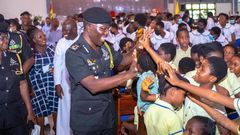 Police leadership initiates outreach to St. John the Evangelist Catholic School