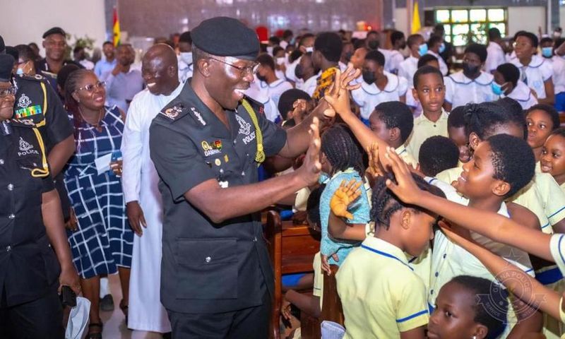 Police leadership initiates outreach to St. John the Evangelist Catholic School