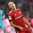 Dutch winger Arjen Robben was just one of several Bayern Munich stars who suffered a frustrating afternoon in their 1-1 draw at home to Freiburg
