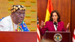 Alban Bagbin and Kamala Harris
