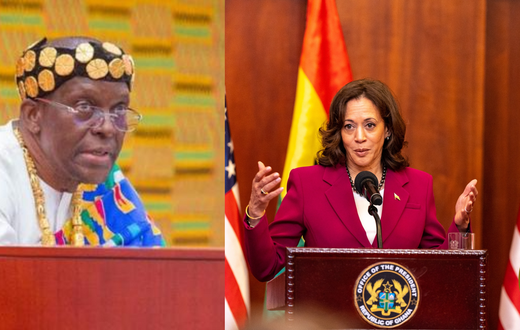 Alban Bagbin and Kamala Harris