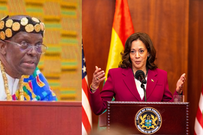 Alban Bagbin and Kamala Harris