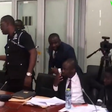 IGP Dampare exchanges pleasantries in a handshake with Supt. Asare wants him removed