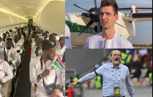 Gambia national team forced to make emergency landing after huge oxygen problems