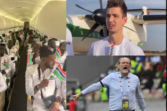 Gambia national team forced to make emergency landing after huge oxygen problems
