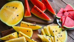 Yellow watermelons exist, but they are not as common as red ones [FoodRepublic]