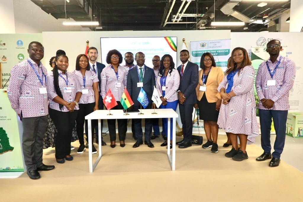 Members of the Jospong Group at the COP28 event.