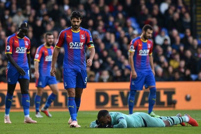 Arsenal's Alexandre Lacazette failed to fire in a 2-2 draw at Crystal Palace
