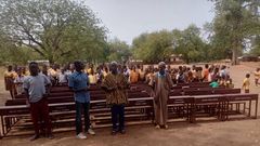 Sports journalist Muftawu Nabila raises funds to buy furniture for deprived Duu Basic School