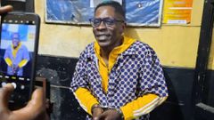Shatta Wale in handcuff
