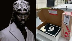 Black Sherif shares cakes