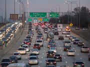 As the transportation system works to become more sustainable, low-carbon fuels for cars and trucks, get a lot of attention. But there's a big, old problem that's costing the country money, time, and carbon dioxide emissions: traffic.