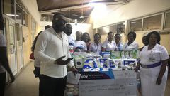 Prophet Eric Boahen donates to Korle-Bu Maternity Ward