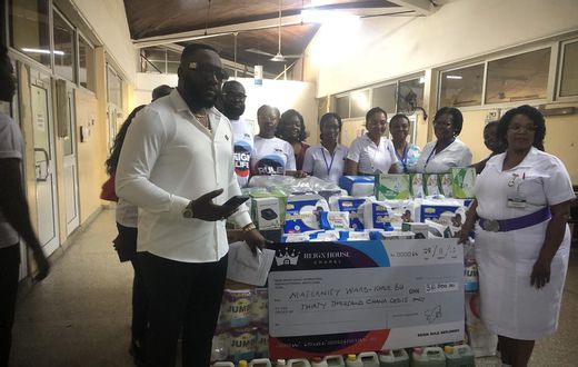 Prophet Eric Boahen donates to Korle-Bu Maternity Ward