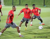 Kofi Kyereh in training for the Black Stars