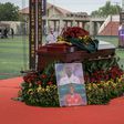 The coffin of the late Raphael Dwamena (Captured by Nicolas Horni)